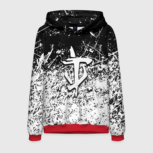 Мужская толстовка Doom краски всплеск кисти / 3D-Красный – фото 1