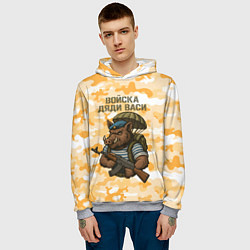 Толстовка-худи мужская Войска дяди Васи ВДВ, цвет: 3D-меланж — фото 2