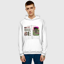 Толстовка-худи мужская Шуга - BTS, цвет: 3D-белый — фото 2