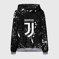 Толстовка-худи мужская Juventus брызги красок текстура, цвет: 3D-меланж