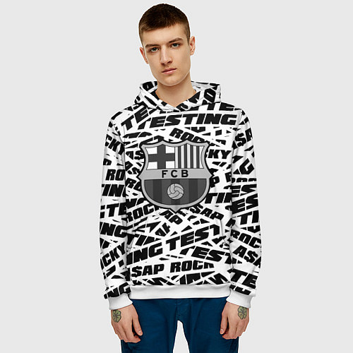 Мужская толстовка AAP Rocky barcelona / 3D-Белый – фото 3