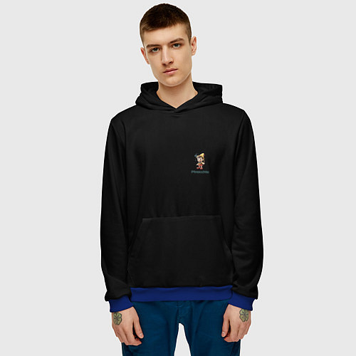 Мужская толстовка Pinocchio / 3D-Синий – фото 3