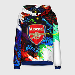 Толстовка-худи мужская Arsenal monster, цвет: 3D-синий