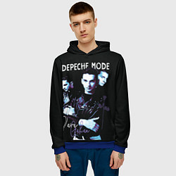 Толстовка-худи мужская Dave Gahan Depeche Mode rose, цвет: 3D-синий — фото 2