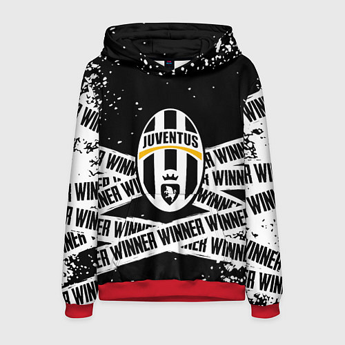 Мужская толстовка Juventus подедитель краски / 3D-Красный – фото 1