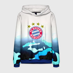Толстовка-худи мужская Бавария Мюнхен камуфляж, цвет: 3D-синий