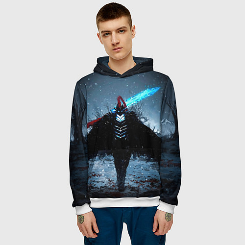 Мужская толстовка Igris solo leveling / 3D-Белый – фото 3