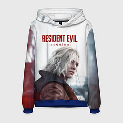 Толстовка-худи мужская Грейс Эшкрофт Resident evil requiem, цвет: 3D-синий