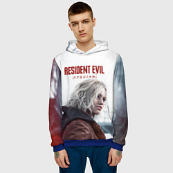 Толстовка-худи мужская Грейс Эшкрофт Resident evil requiem, цвет: 3D-синий — фото 2
