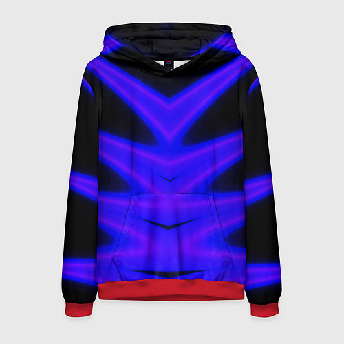 Мужская толстовка Color neon blue / 3D-Красный – фото 1
