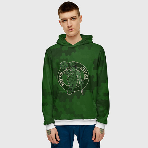Мужская толстовка NBA Celtics camo / 3D-Белый – фото 3