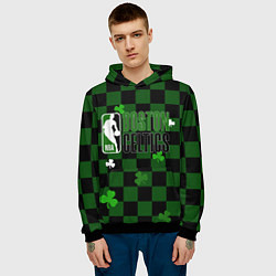 Толстовка-худи мужская NBA Boston Celtics, цвет: 3D-черный — фото 2