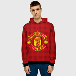 Толстовка-худи мужская Manchester United цвета 3D-черный — фото 2