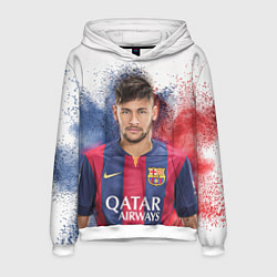 Толстовка-худи мужская Neymar FCB, цвет: 3D-белый