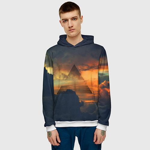 Мужская толстовка 30 seconds to mars / 3D-Белый – фото 3