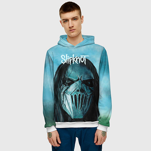 Мужская толстовка Slipknot / 3D-Белый – фото 3