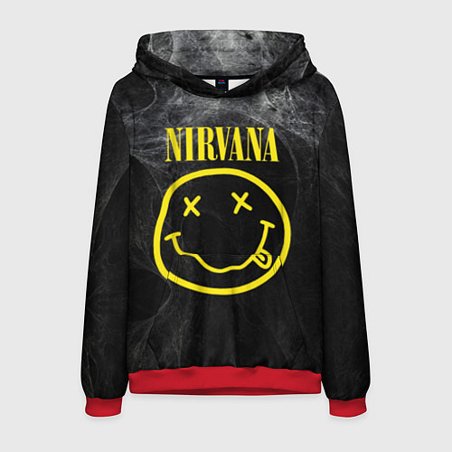 Мужская толстовка Nirvana Smoke / 3D-Красный – фото 1