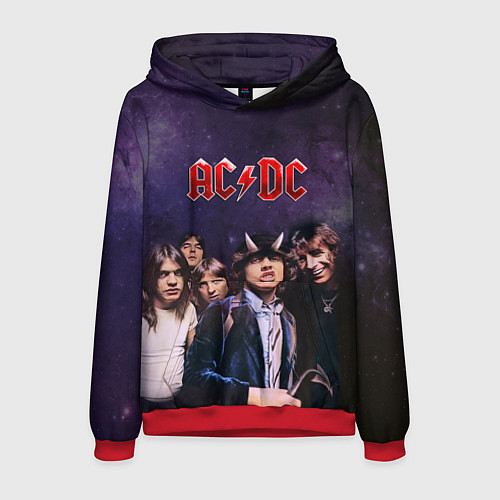 Мужская толстовка AC/DC / 3D-Красный – фото 1