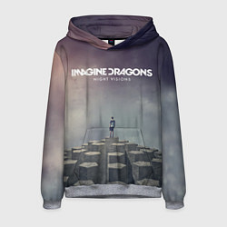 Толстовка-худи мужская Imagine Dragons: Night Visions, цвет: 3D-меланж