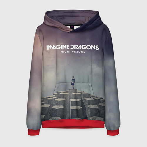 Мужская толстовка Imagine Dragons: Night Visions / 3D-Красный – фото 1