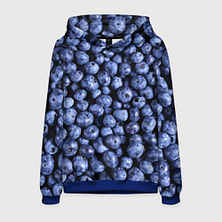Толстовка-худи мужская Черника, цвет: 3D-синий