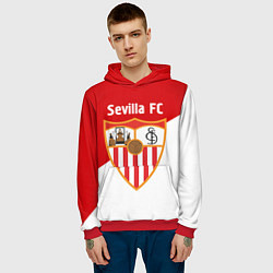 Толстовка-худи мужская Sevilla FC, цвет: 3D-красный — фото 2