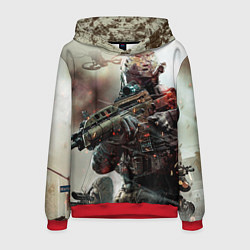 Толстовка-худи мужская Ghost Recon, цвет: 3D-красный