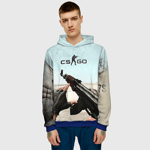 Мужская толстовка Counter-Strike: De Dust / 3D-Синий – фото 3