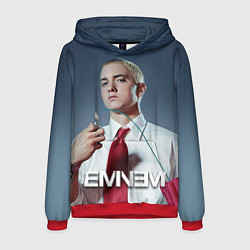 Толстовка-худи мужская Eminem Fire, цвет: 3D-красный