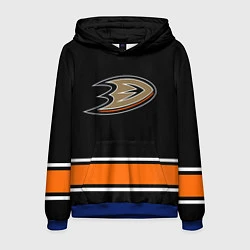 Толстовка-худи мужская Anaheim Ducks Selanne, цвет: 3D-синий