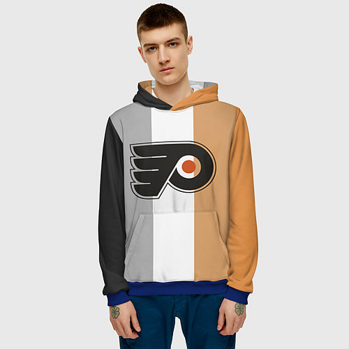 Мужская толстовка Philadelphia Flyers / 3D-Синий – фото 3