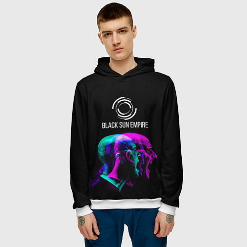 Мужская толстовка Black Sun Empire Rage / 3D-Белый – фото 3