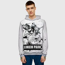 Толстовка-худи мужская Linkin Park, цвет: 3D-меланж — фото 2