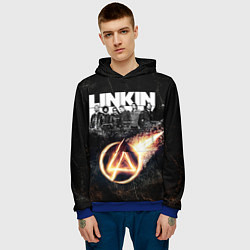 Толстовка-худи мужская Linkin Park: Comet, цвет: 3D-синий — фото 2