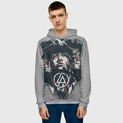 Толстовка-худи мужская Linkin Park: My Style, цвет: 3D-меланж — фото 2