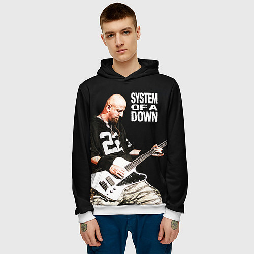 Мужская толстовка System of a Down / 3D-Белый – фото 3