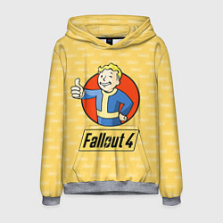Толстовка-худи мужская Fallout 4: Pip-Boy, цвет: 3D-меланж