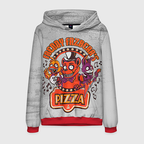 Мужская толстовка Freddy Pizza / 3D-Красный – фото 1