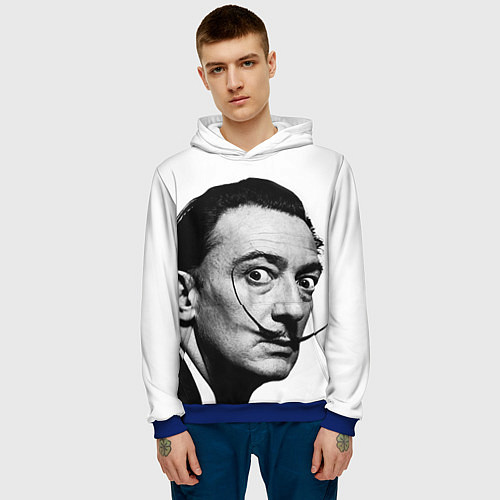 Мужская толстовка Сальвадор Дали / 3D-Синий – фото 3