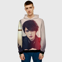 Толстовка-худи мужская Kim JaeJoong, цвет: 3D-черный — фото 2