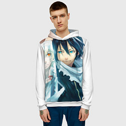 Толстовка-худи мужская Бездомный бог, цвет: 3D-белый — фото 2