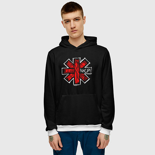 Мужская толстовка RHCP Symbol / 3D-Белый – фото 3