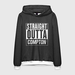 Толстовка-худи мужская Straight Outta Compton, цвет: 3D-белый