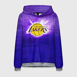 Толстовка-худи мужская Los Angeles Lakers, цвет: 3D-меланж