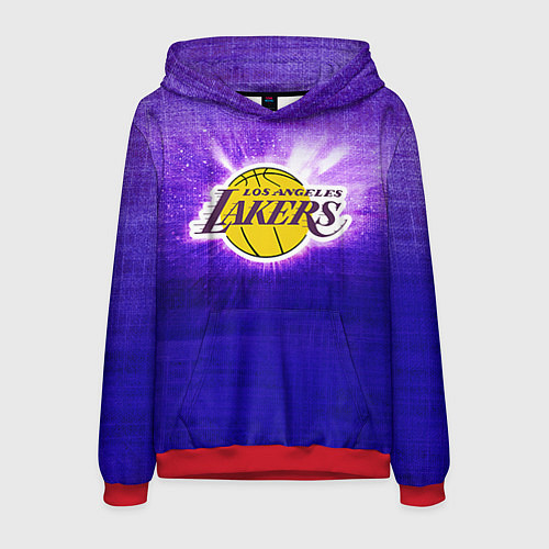 Мужская толстовка Los Angeles Lakers / 3D-Красный – фото 1