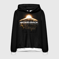 Толстовка-худи мужская Nickelback: No fixed address, цвет: 3D-белый