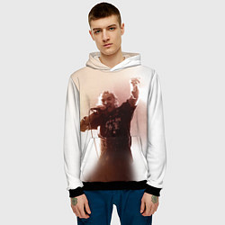 Толстовка-худи мужская Горшок, цвет: 3D-черный — фото 2