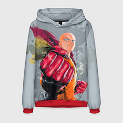 Толстовка-худи мужская One Punch Man Fist, цвет: 3D-красный