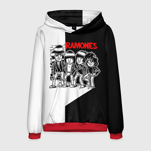 Мужская толстовка Ramones Boys / 3D-Красный – фото 1