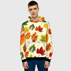 Толстовка-худи мужская Осень, цвет: 3D-черный — фото 2